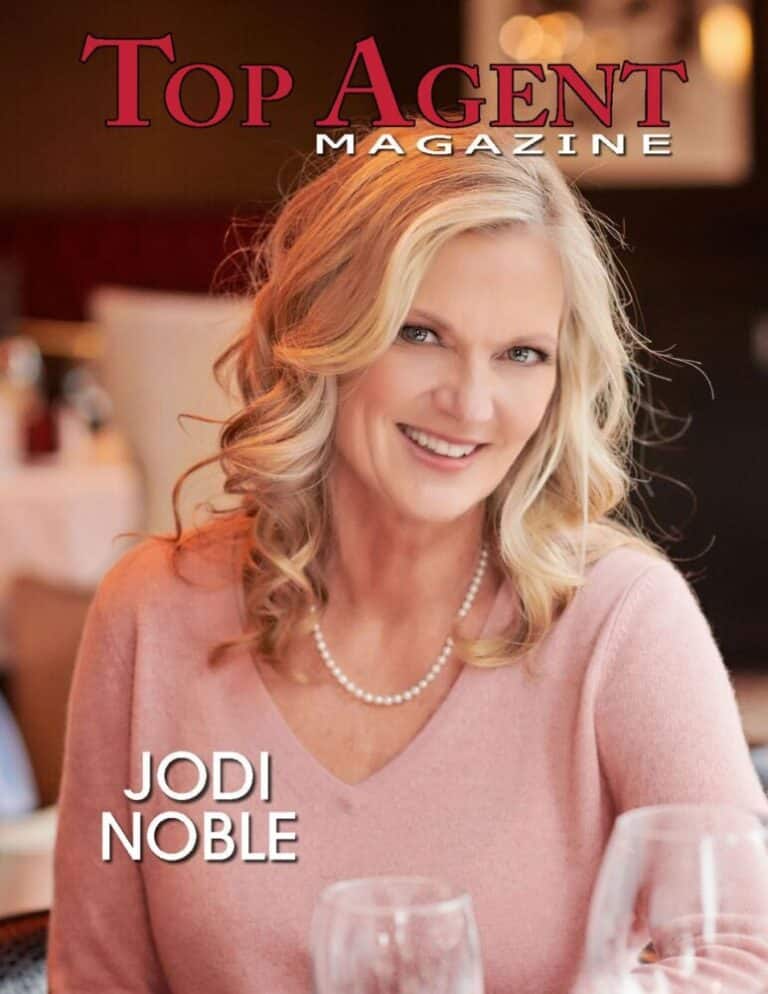Jodi on cover of Top Agent magazine